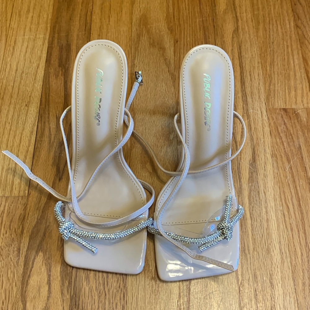 Public Desire nude heels SIZE 8